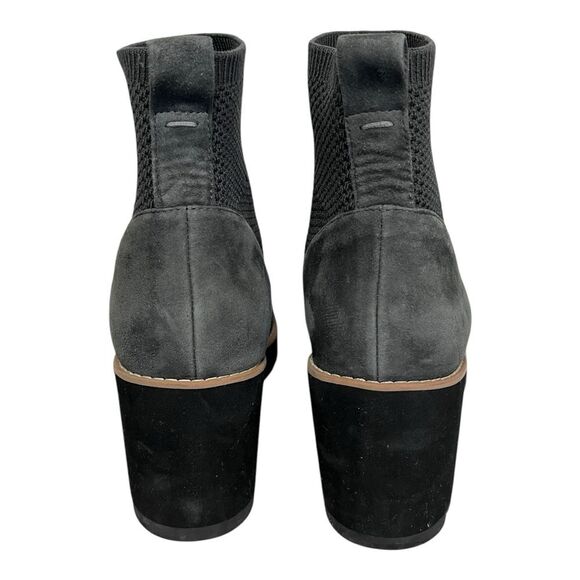 EILEEN FISHER | Dark Gray Pull On Stretch Quill Street Bootie 9 - Picture 4 of 9